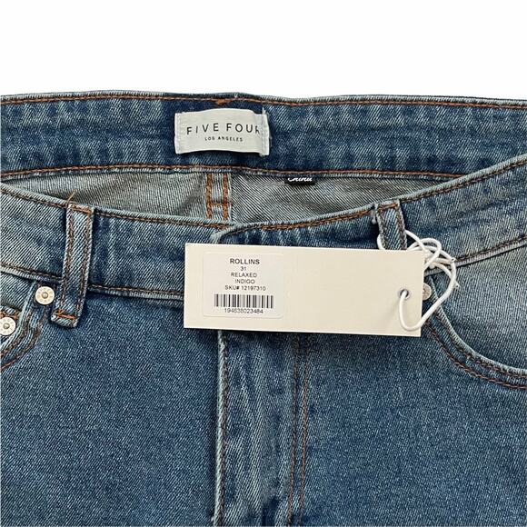 Five Four Rollins Relaxed 5 Pocket Jean Indigo Blue Size 31 Mens - Picture 3 of 8